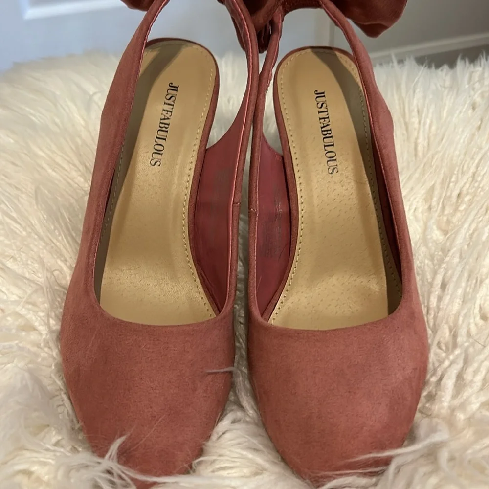 Justfab Pink Heel - Picture 4 of 7